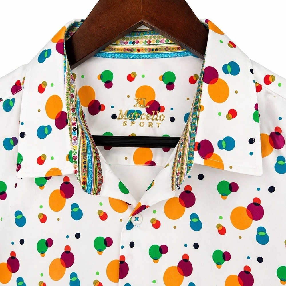 MARCELLO XL Short Sleeved Button Down Shirt - Picture 6 of 14